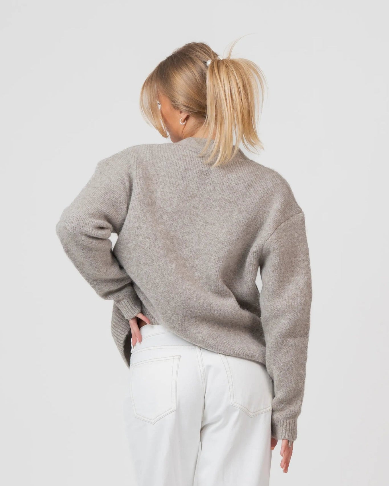 Cardigan Grå | Skagen - clothing.dk